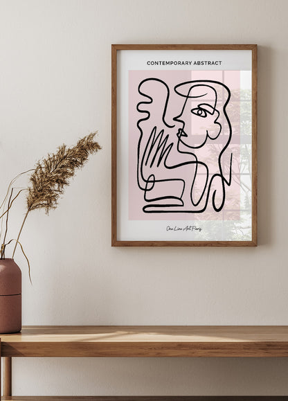 Contemporary Abstract Face 683 Poster