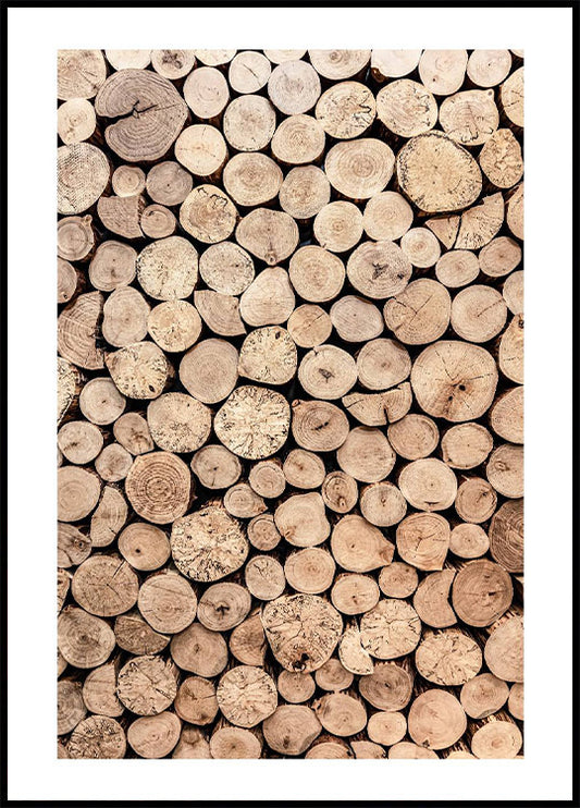 Wood Logs Poster
