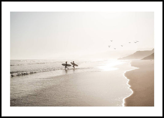 Calm Beach Surf Poster