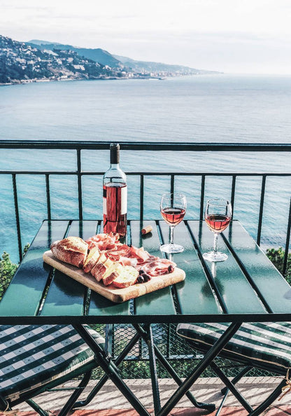 Wine in Italy Balcony Poster