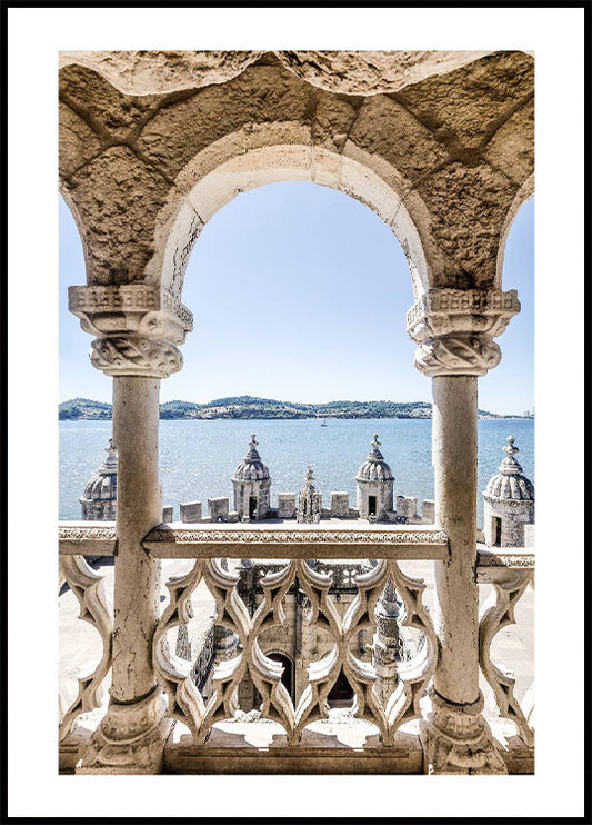 Balcony to the Tagus River Portugal Poster