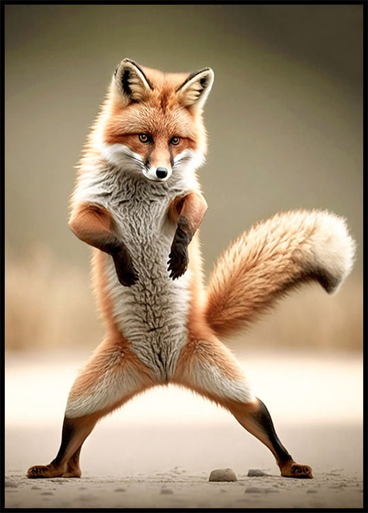 Dancing Fox Poster