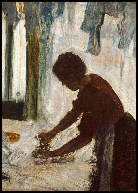 A Woman Ironing By Edgar Degas Poster