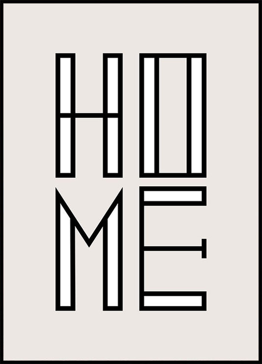 Home Typo Poster