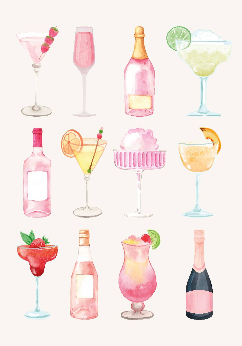 Champagne Cocktail Poster