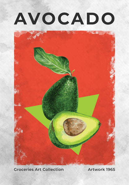 Avocado Vintage Art Poster