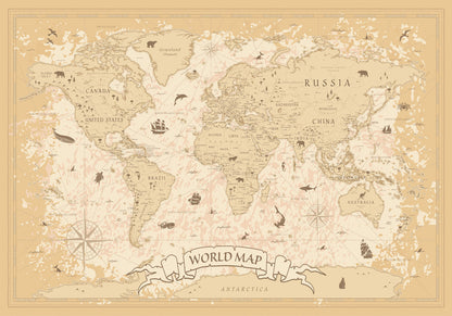 A Map of the World Poster