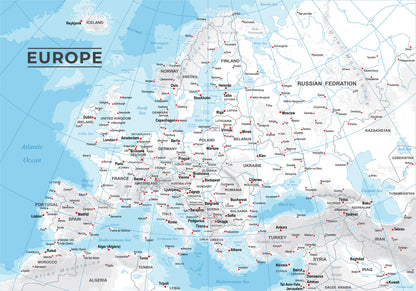 A Map of Europe Poster
