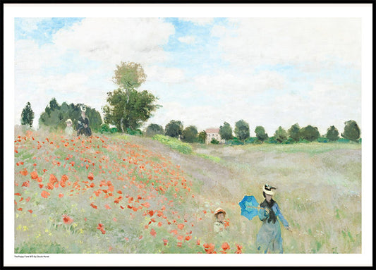 The Poppy Field 1873 Poster by Claude Monet
