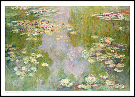 Water Lilies Landscape 1919 Poster by Claude Monet