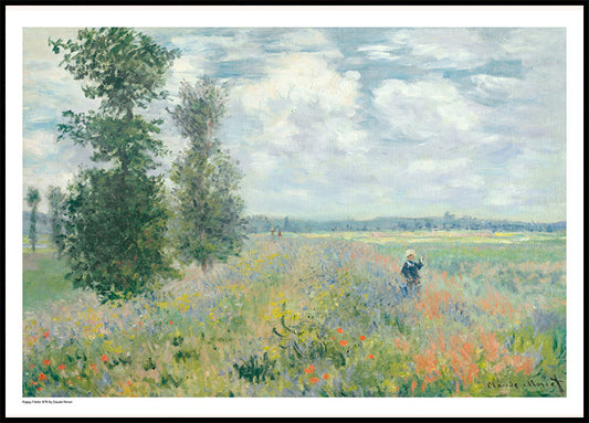 Poppy Fields 1875 Poster by Claude Monet