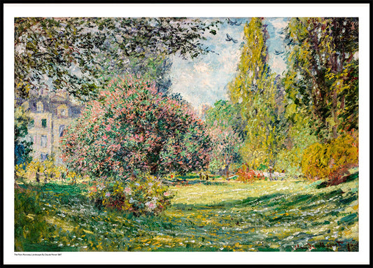 The Parc Monceau Landscape By Claude Monet (1867) Poster
