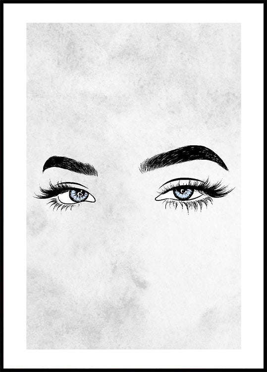 Eyelashes Eyes Poster