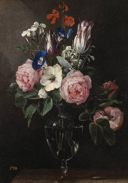 Flowers in a Vase by Jan Brueghel Poster