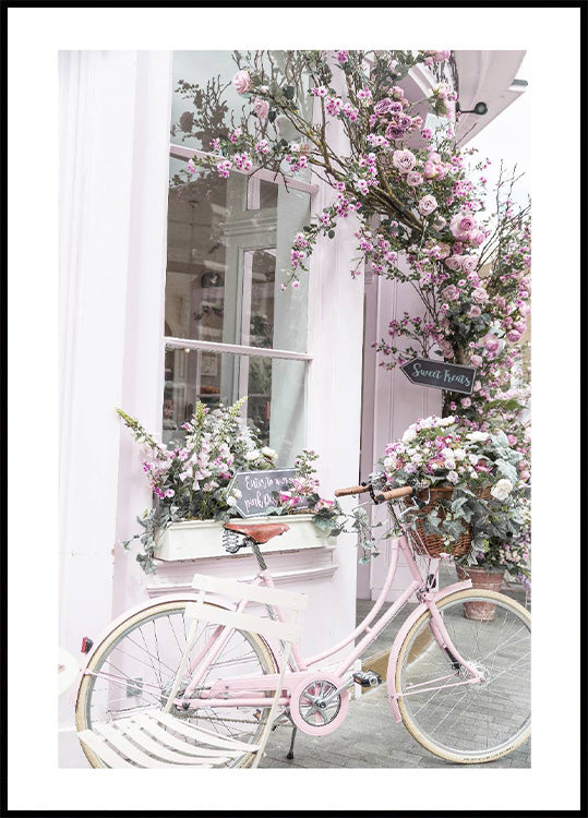 Pink Bicycle Poster