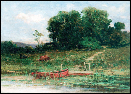 The Farm Landing By Edward Mitchell Bannister Poster