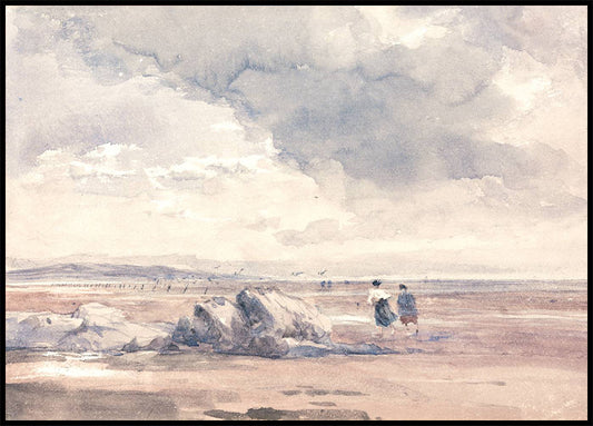 Lancaster Sands by David Cox Poster