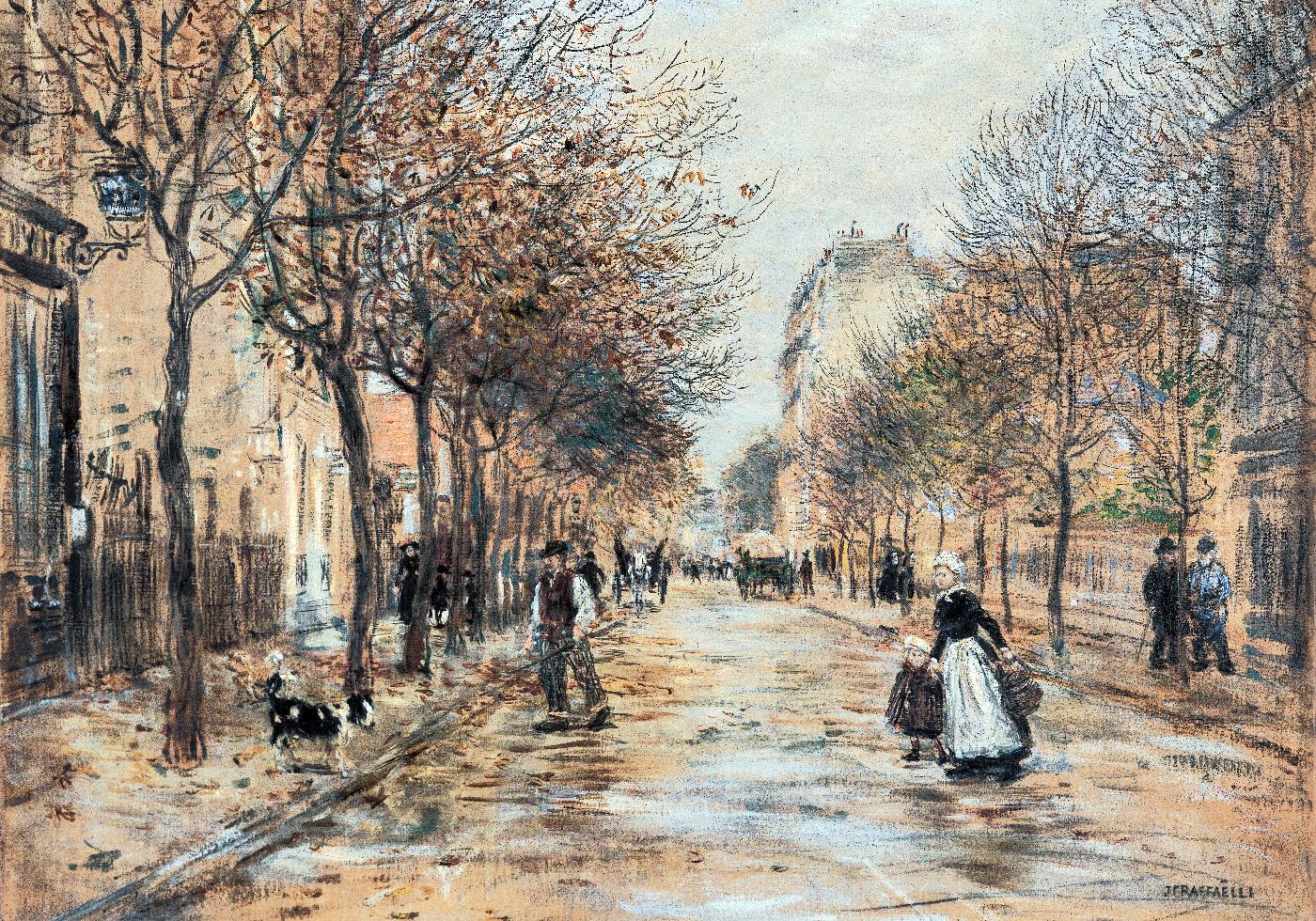 Street In Asnières Poster
