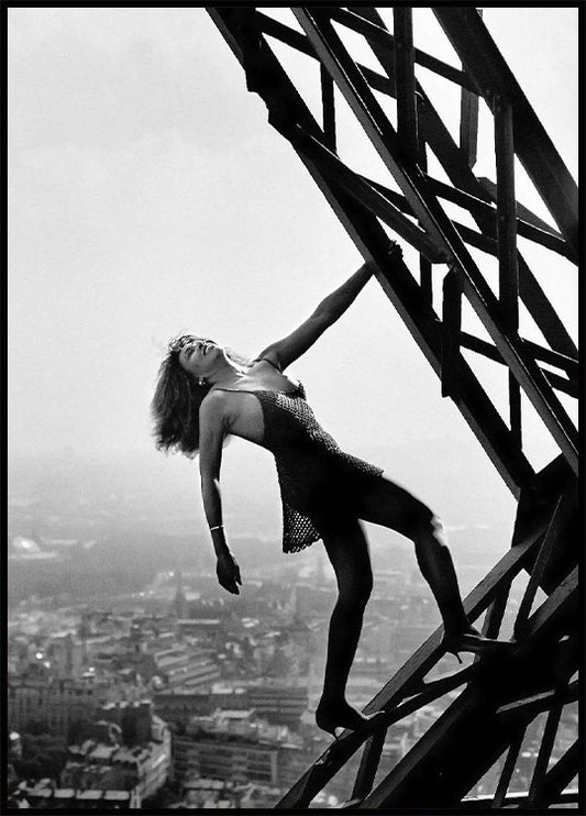 Tina Turner at the Eiffel Tower 1989 Poster