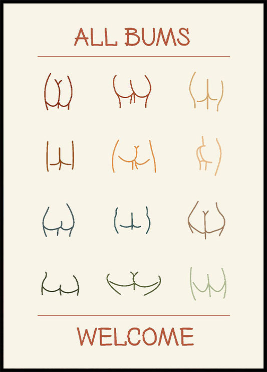 Body Positive Bums Poster