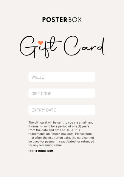 PosterBox Gift Card