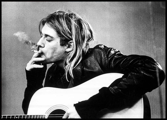 Iconic Kurt Cobain Portrait Poster