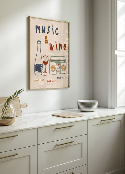 Music & Wine Poster