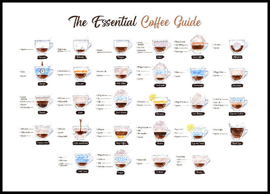 The Essential Coffee Guide Poster