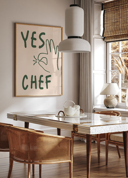 Yes Chef Poster