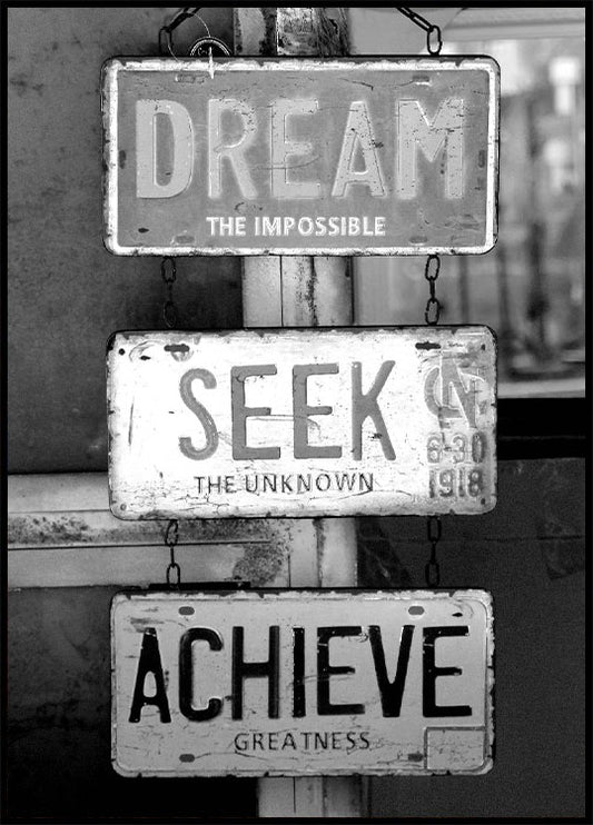 Dream Seek Achieve Poster