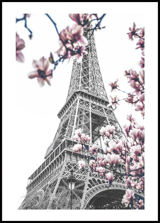 Blooming Eiffel Tower Poster