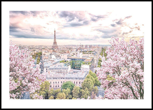 Paris City in the Springtime Poster