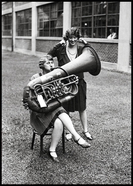 Woman Playing Tuba 1928 Poster