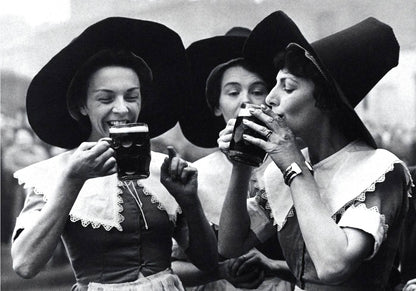 Barmaids Drinking Beer London 1951 Poster