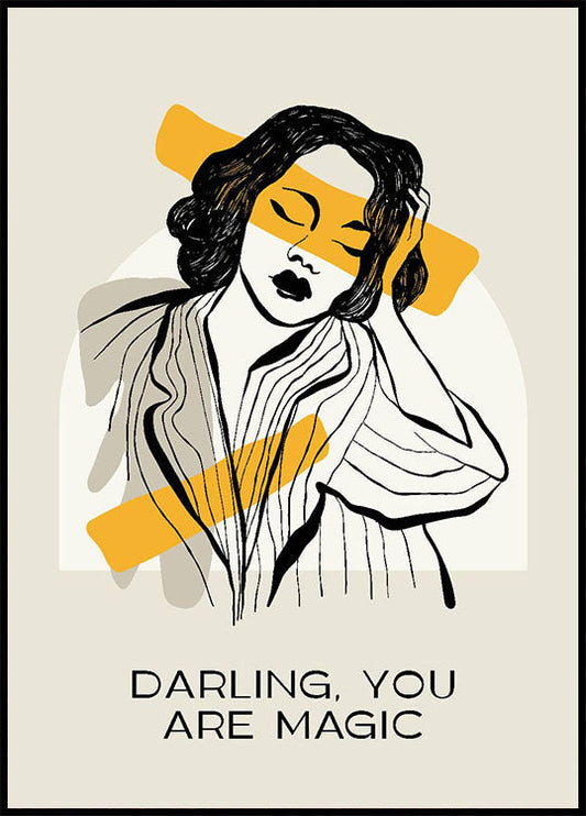 Darling You Are Magic Art Poster