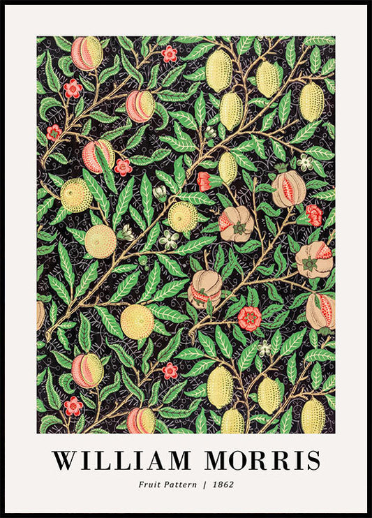 William Morris Fruit Pattern 1862 Poster