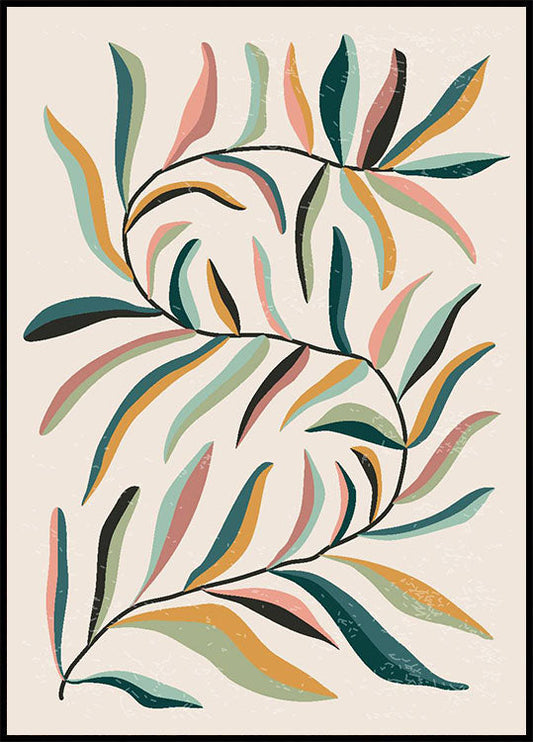 Minimalism Botanical Leaves Poster