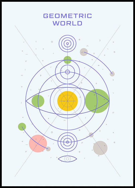 Geometric World Poster
