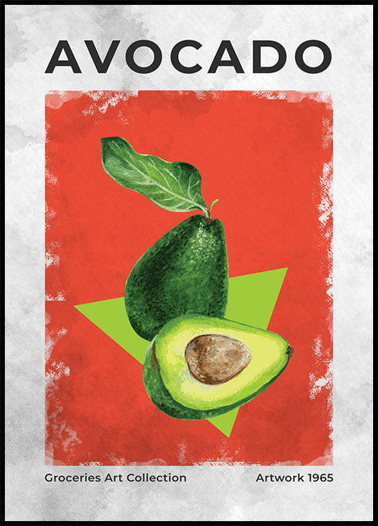 Avocado Vintage Art Poster