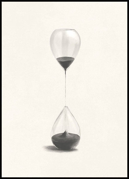 Hourglass Balloon Poster