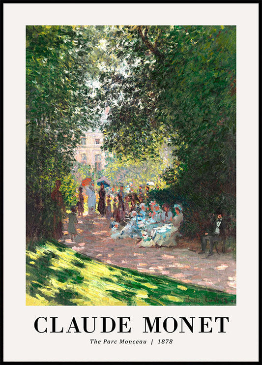 The Parc Monceau 1878 Poster by Claude Monet