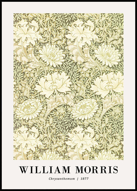 William Morris Chrysanthemum 1877 Poster