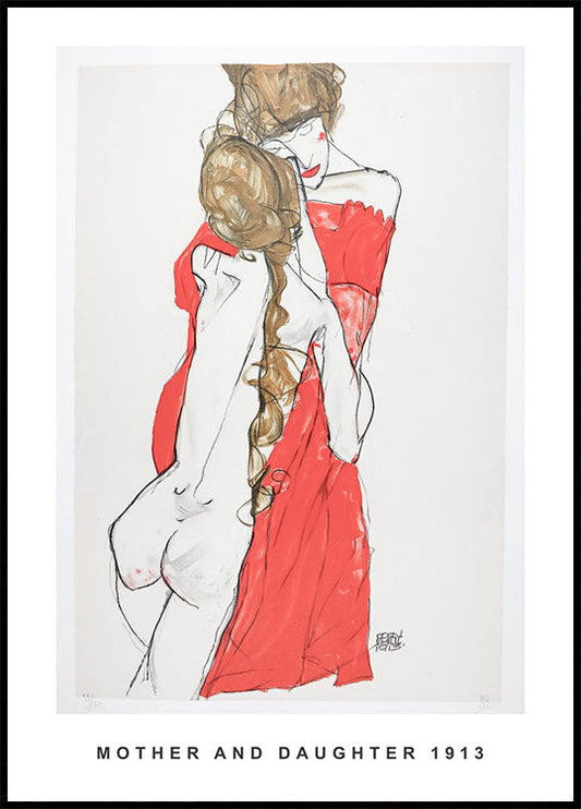 Egon Schiele Mother and Daughter Poster