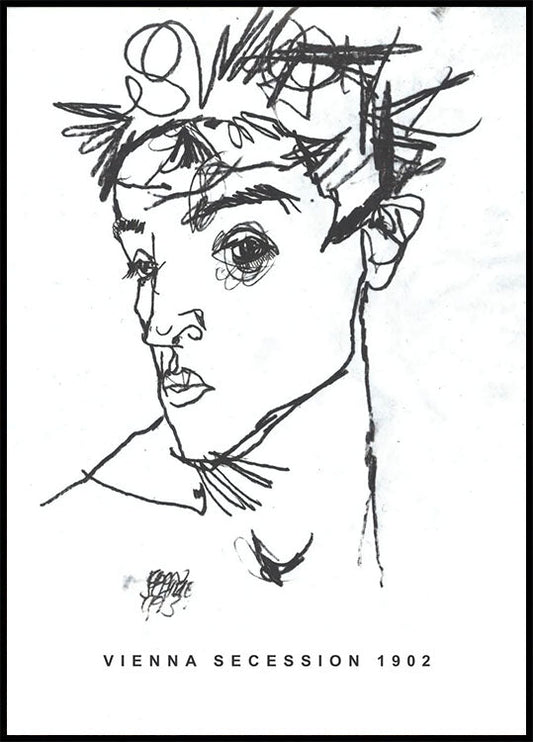 Egon Schiele Self Portrait Poster