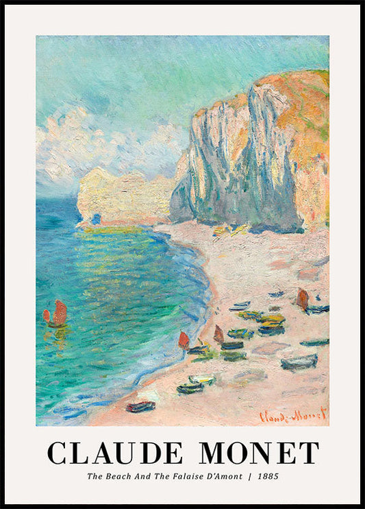 The Beach 1885 Poster by Claude Monet