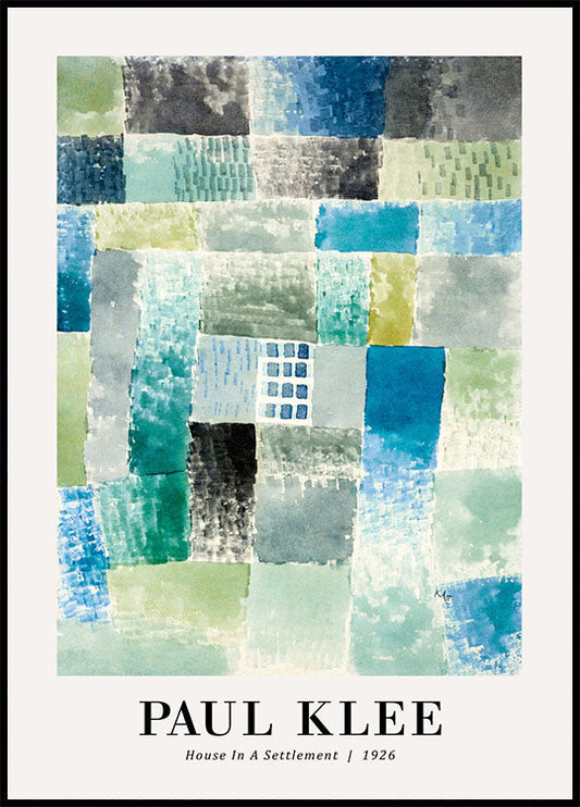 House in a Settlement 1926 by Paul Klee Poster