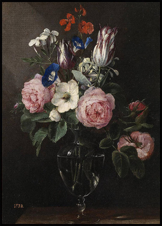 Flowers in a Vase by Jan Brueghel Poster