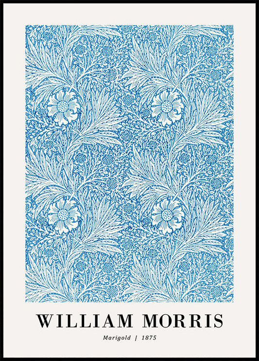 William Morris Marigold Pattern 1875 Poster