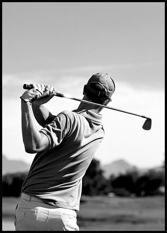 Golf Iron Shot Poster