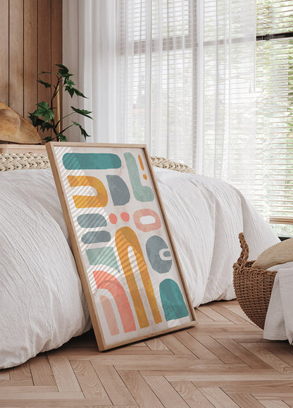 Abstract Lined Poster